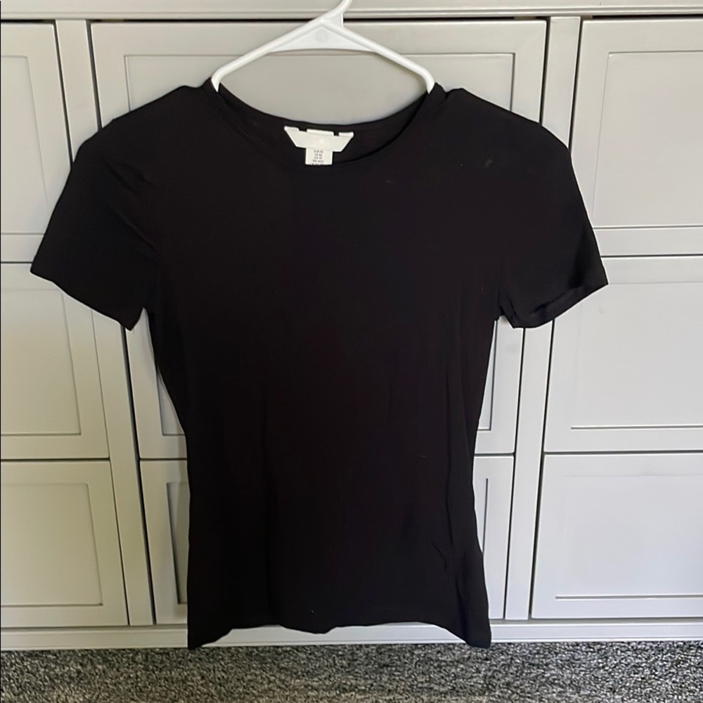 H&M Black Short Sleeve Tee